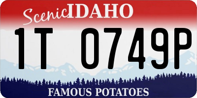 ID license plate 1T0749P