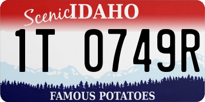 ID license plate 1T0749R