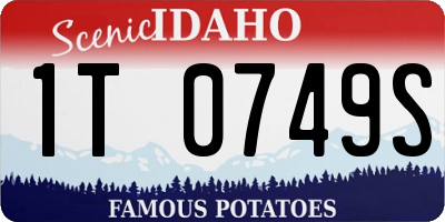 ID license plate 1T0749S