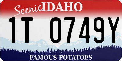 ID license plate 1T0749Y
