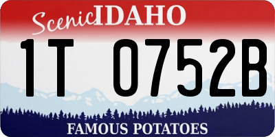 ID license plate 1T0752B