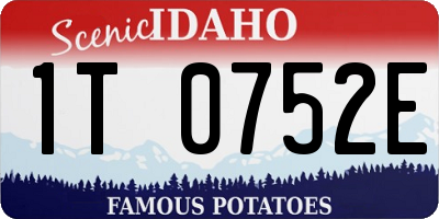 ID license plate 1T0752E