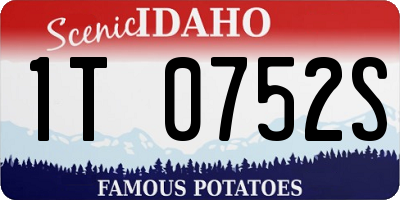 ID license plate 1T0752S