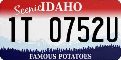 ID license plate 1T0752U