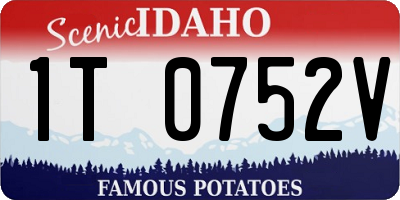 ID license plate 1T0752V