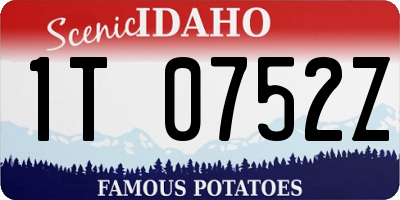 ID license plate 1T0752Z