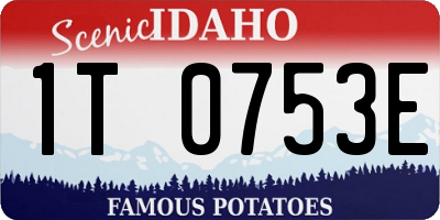 ID license plate 1T0753E