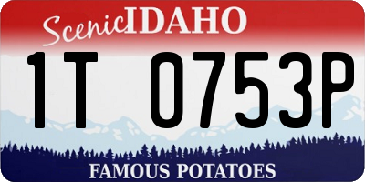 ID license plate 1T0753P