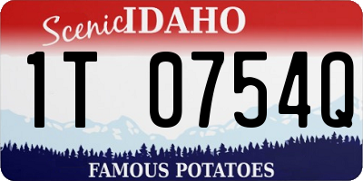 ID license plate 1T0754Q
