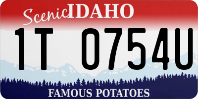 ID license plate 1T0754U