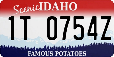 ID license plate 1T0754Z