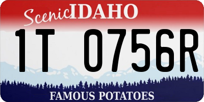 ID license plate 1T0756R