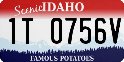 ID license plate 1T0756V