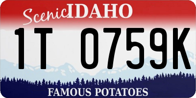 ID license plate 1T0759K