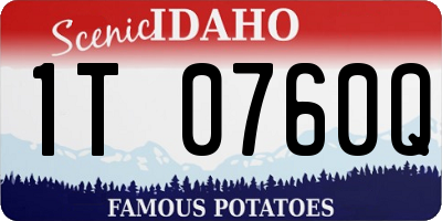 ID license plate 1T0760Q