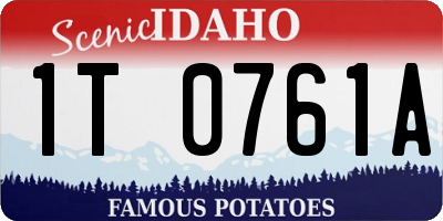 ID license plate 1T0761A