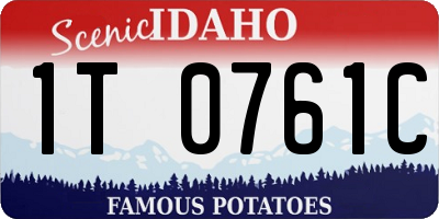 ID license plate 1T0761C