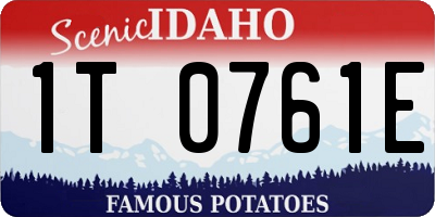 ID license plate 1T0761E