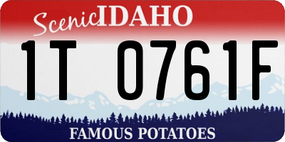 ID license plate 1T0761F