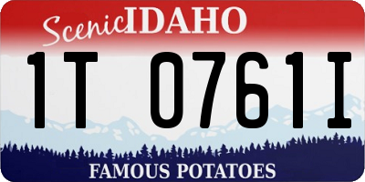 ID license plate 1T0761I