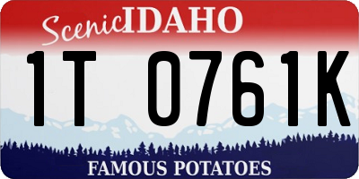 ID license plate 1T0761K