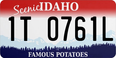 ID license plate 1T0761L