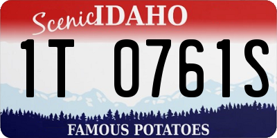 ID license plate 1T0761S