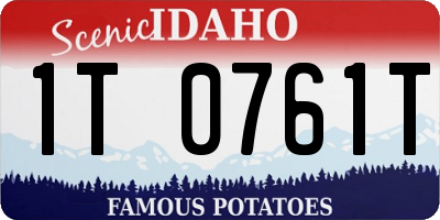 ID license plate 1T0761T