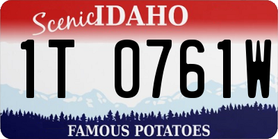 ID license plate 1T0761W
