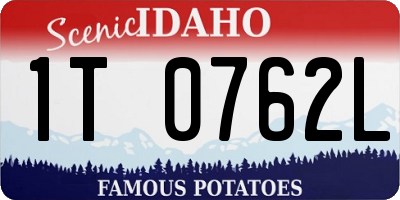 ID license plate 1T0762L