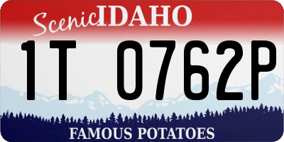 ID license plate 1T0762P