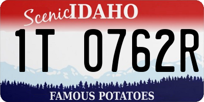 ID license plate 1T0762R