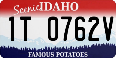 ID license plate 1T0762V