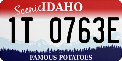 ID license plate 1T0763E