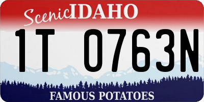 ID license plate 1T0763N