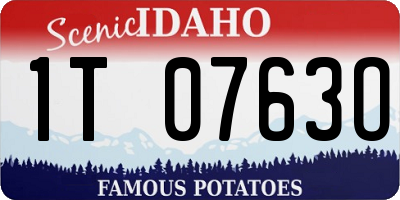 ID license plate 1T0763O
