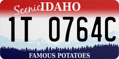 ID license plate 1T0764C