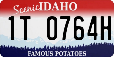 ID license plate 1T0764H