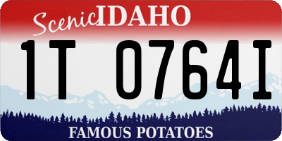ID license plate 1T0764I