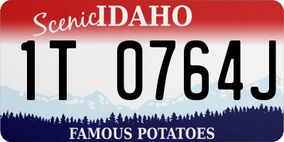 ID license plate 1T0764J