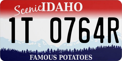 ID license plate 1T0764R