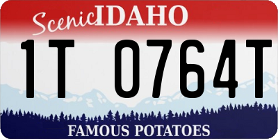 ID license plate 1T0764T