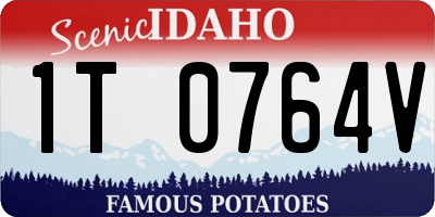 ID license plate 1T0764V