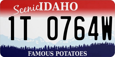 ID license plate 1T0764W