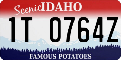 ID license plate 1T0764Z