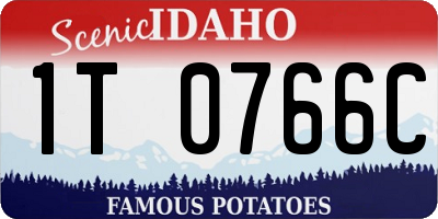 ID license plate 1T0766C