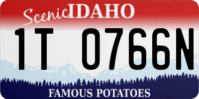 ID license plate 1T0766N