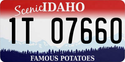 ID license plate 1T0766O