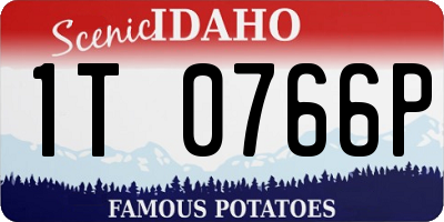 ID license plate 1T0766P