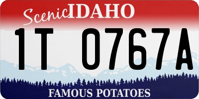 ID license plate 1T0767A